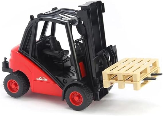 Bruder - Carrello elevatore Linde H30D con gancio di traino