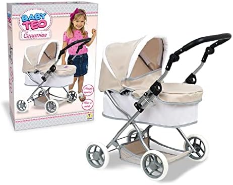 Carrozzina In Metallo Schienale Regolabile, 47x17x60 h 72