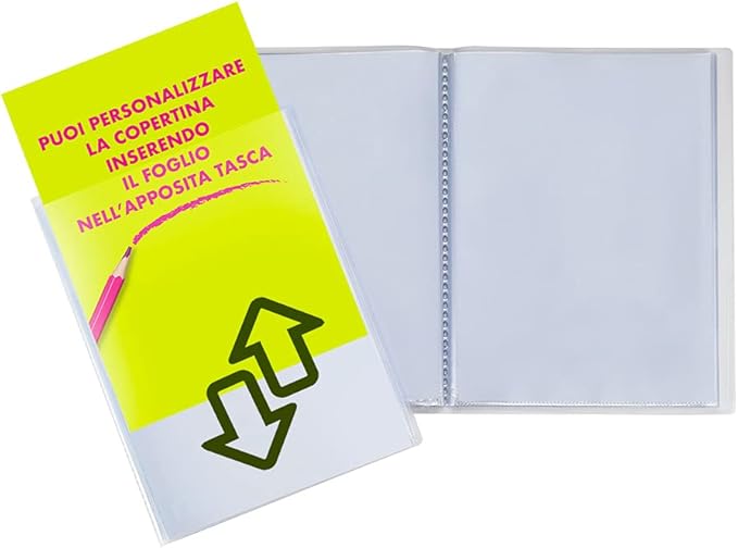 Favorit - Portalistino Personalizzabile Premium, 80 Buste, Trasparente