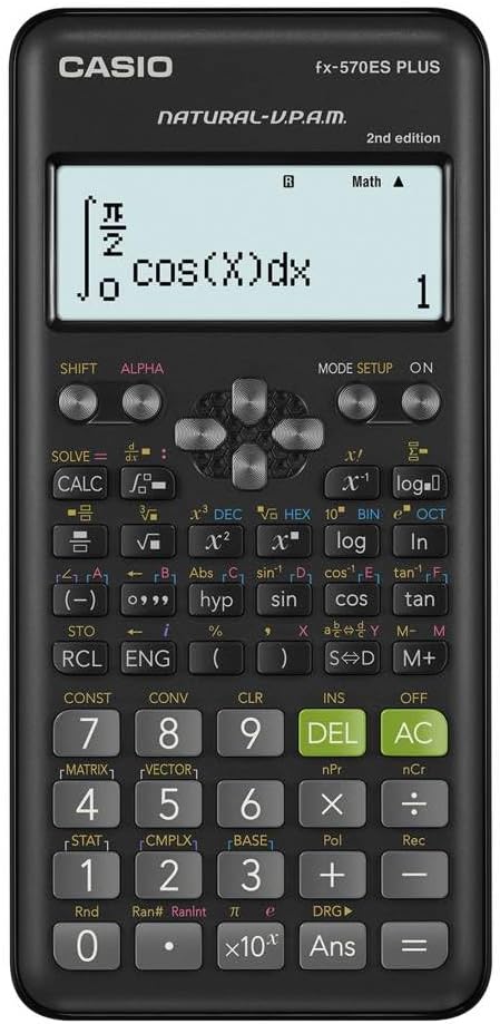 Casio Fx-570Es Plus 2 Calcolatrice Scientifica Con 417 Funzioni