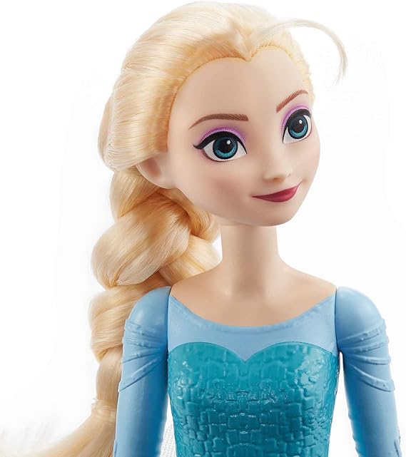 Mattel Disney Frozen - Elsa bambola con abito elegante e accessori