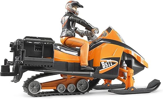 Bruder - Motoslitta con conducente e attrezzatura