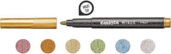 Carioca Marcatore - metallizzato 6pz