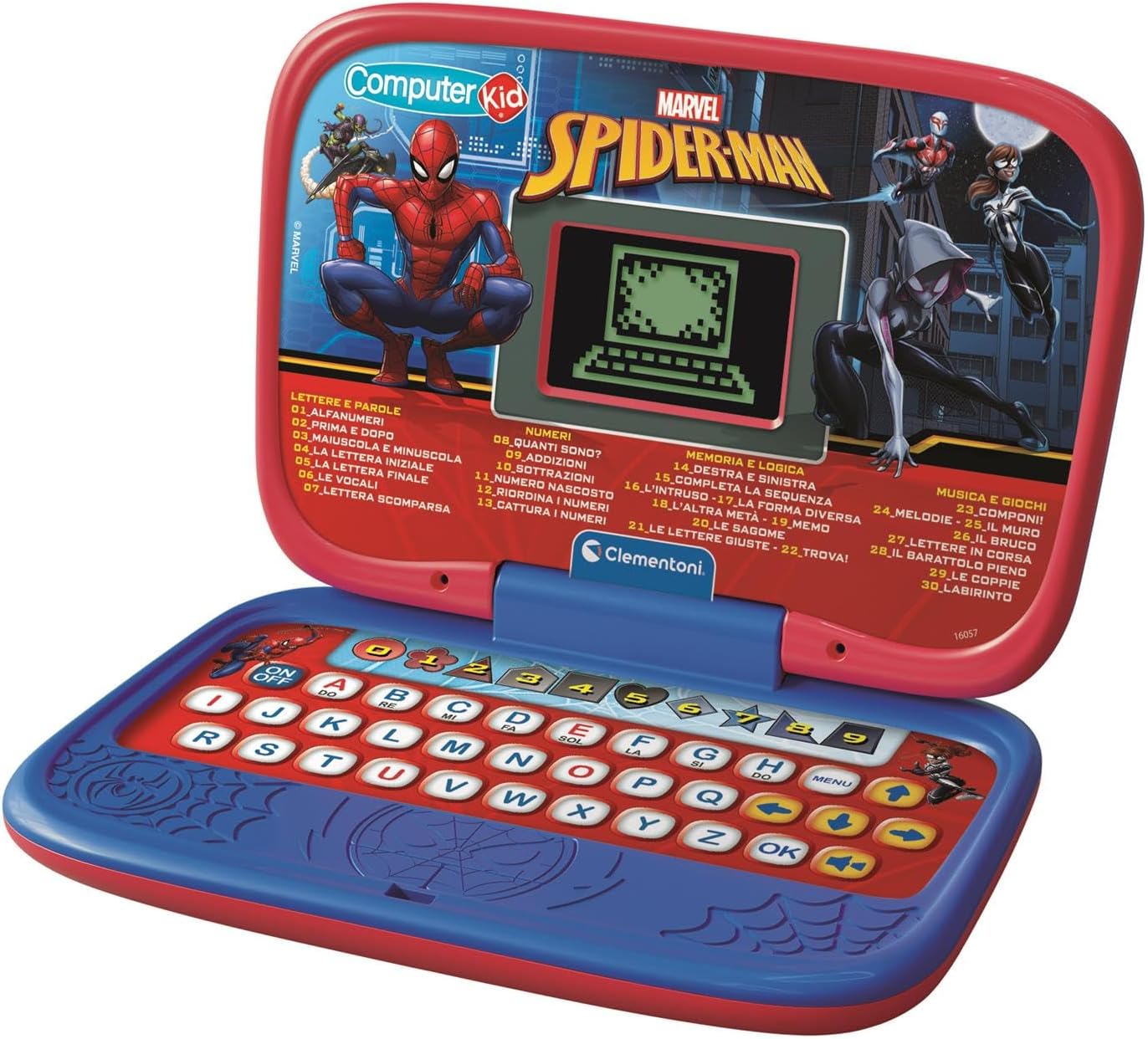 Clementoni - Computer Kid Spiderman Laptop Educativo