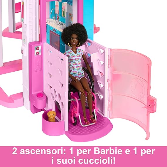 Barbie - Casa dei Sogni di Barbie, playset casa delle bambole con piscina