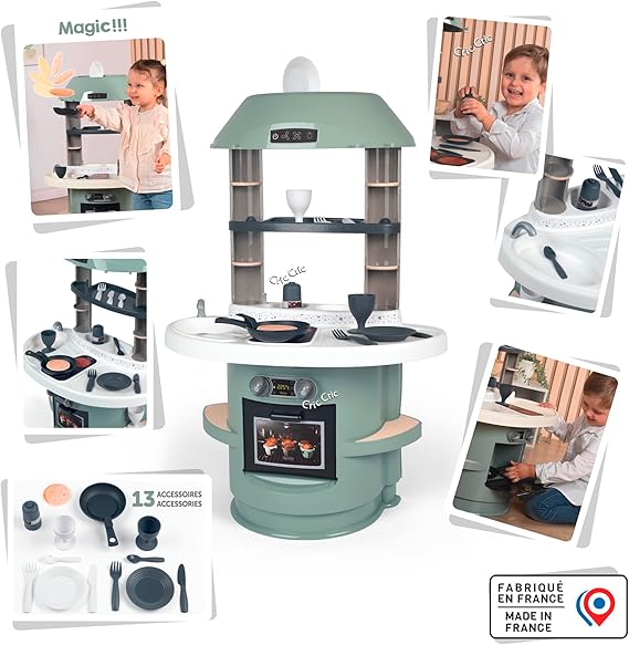 Smoby - Cucina Nova, +3 anni, con 13 accessori,