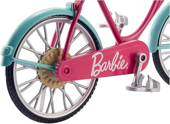 Barbie Bicicletta per Bambole con Casco e Accessori