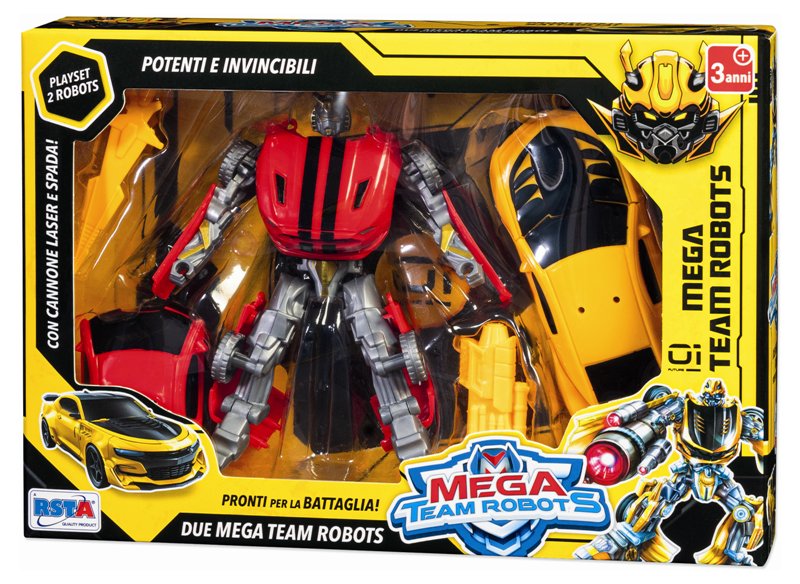 SET 2 MEGA TEAM ROBOTS 2 ASS.TI
