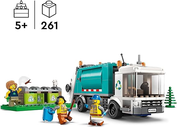 LEGO City Camion per il Riciclaggio dei Rifiuti, 60386