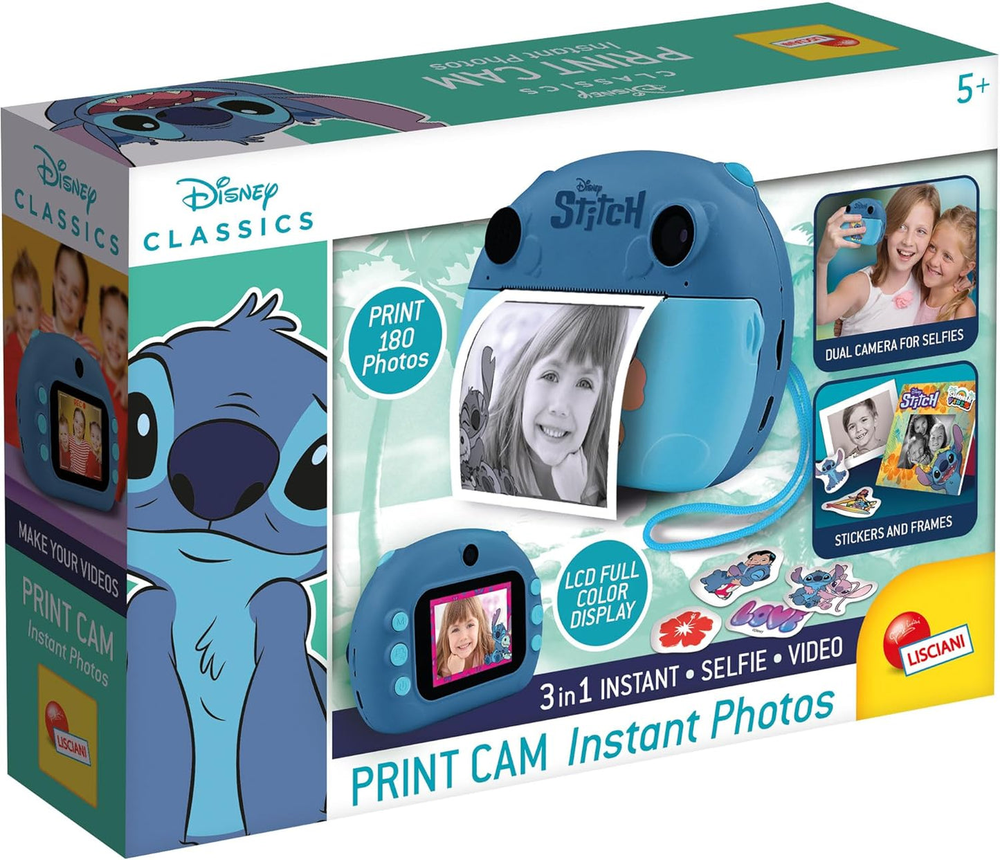 Lisciani Giochi - Stitch Print Cam MACCHINA FOTOGRAFICA