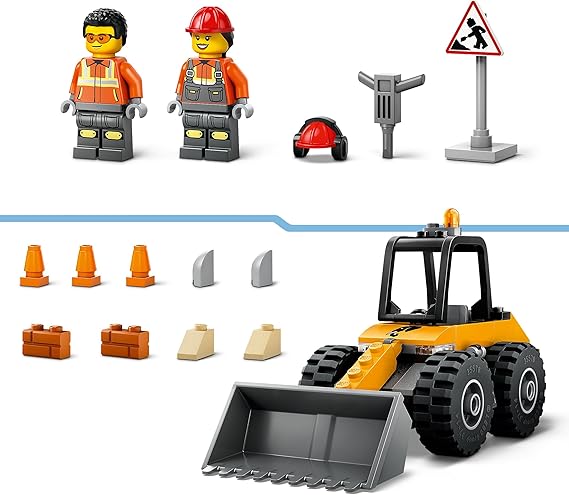 LEGO City Pala Gommata Gialla - Escavatore, 60450