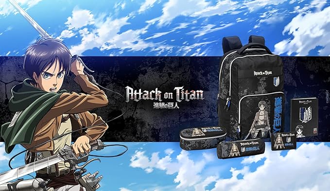 COMIX ANIME, Attacco dei Giganti - Zaino Scuola Porta Pc Unisex