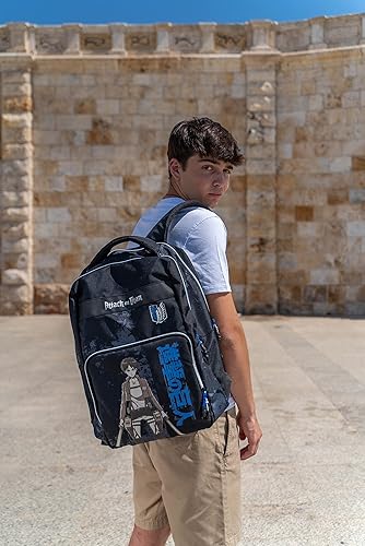 COMIX ANIME, Attacco dei Giganti - Zaino Scuola Porta Pc Unisex