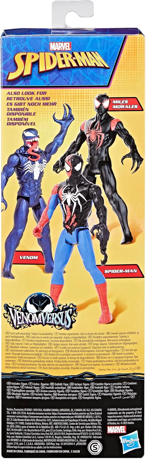 Hasbro Marvel- Spider-Man VENOMVERSUS Spiderman Titan Figure