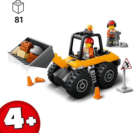 LEGO City Pala Gommata Gialla - Escavatore, 60450
