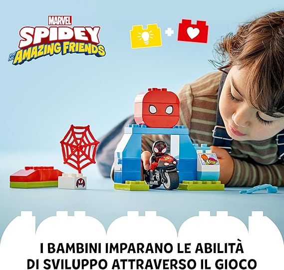 LEGO DUPLO Marvel L’Avventura in Moto di Spin