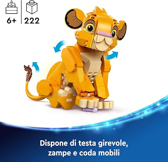 LEGO Disney Simba, il Cucciolo del Re Leone