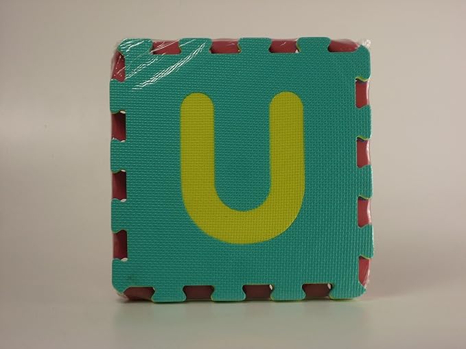 Kidz Corner- Tappeto Puzzle Pavimento Lettere e numeri, Multicolore