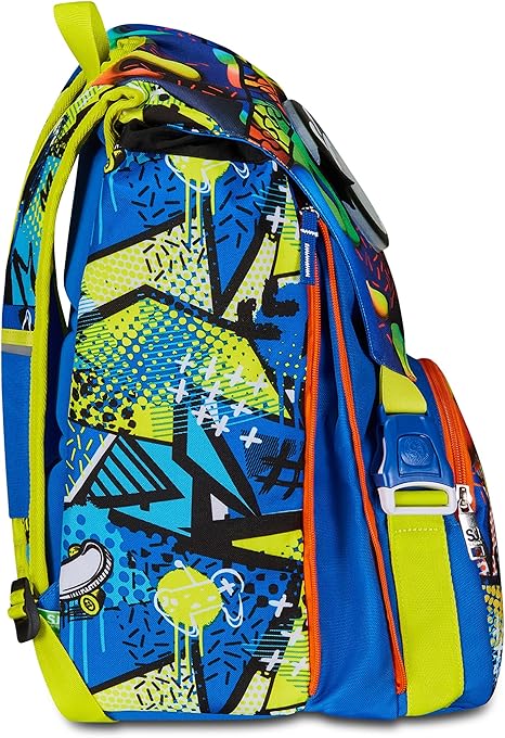 SJ Gang Zaino Scuola Estensibile, Blu, Sphere Full Boy