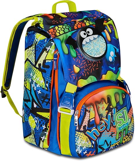 SJ Gang Zaino Scuola Estensibile, Blu, Sphere Full Boy