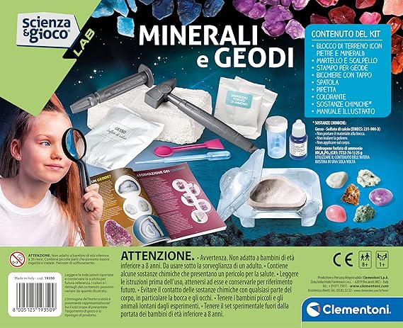 Clementoni Scienza e Gioco Lab - Minerali e Geodi