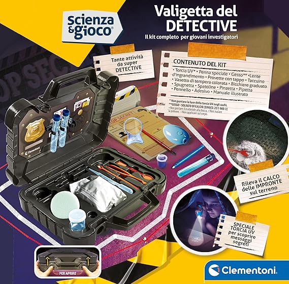 Clementoni Scienza e Gioco Lab - Valigetta del Detective
