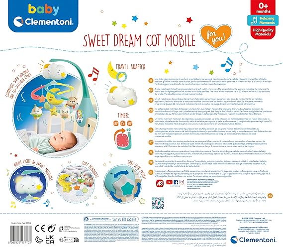Baby Clementoni Giostrina Elettronica Lettino Neonati