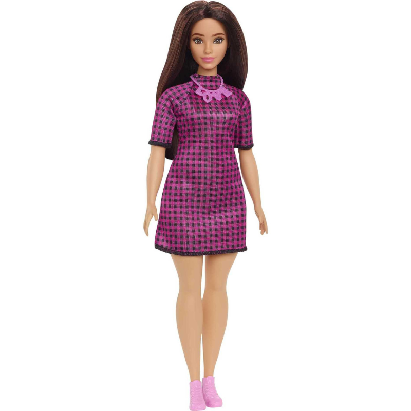 Barbie - Fashionistas Bambola Curvy, Capelli Neri