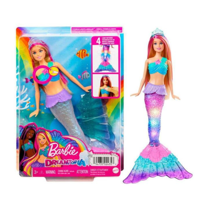 Barbie Dreamtopia Sirena Luci Scintillanti Bambola (30,4 cm, bionda)