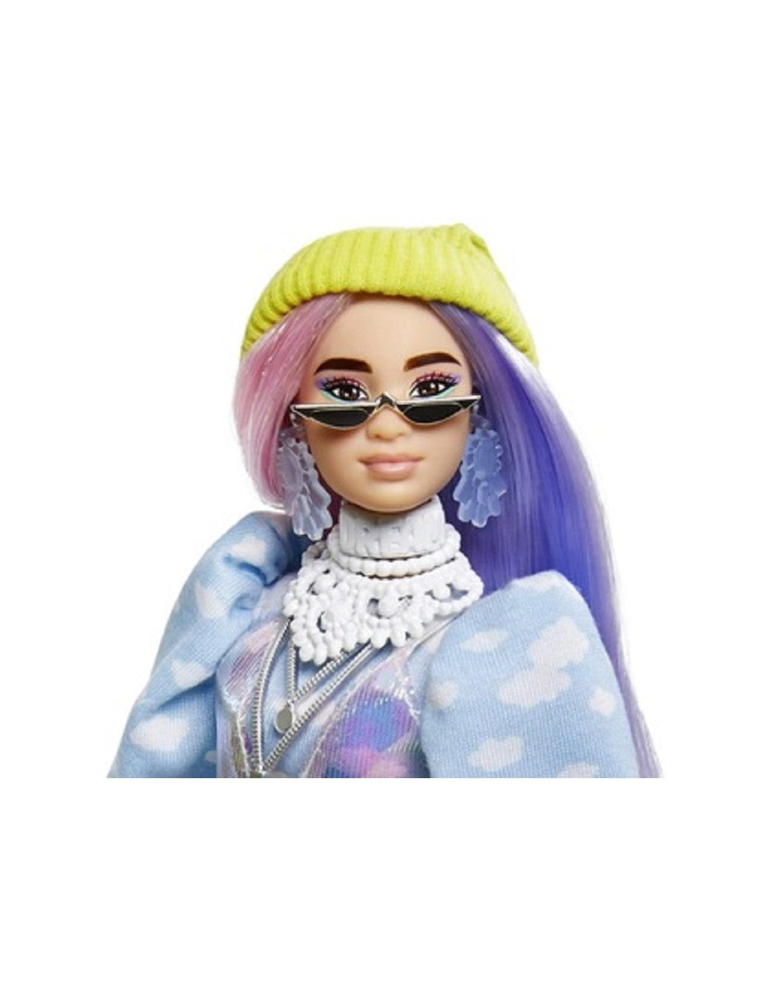 BARBIE EXTRA CON CAPELLI DOPPIO COLORE E ACCESSORI