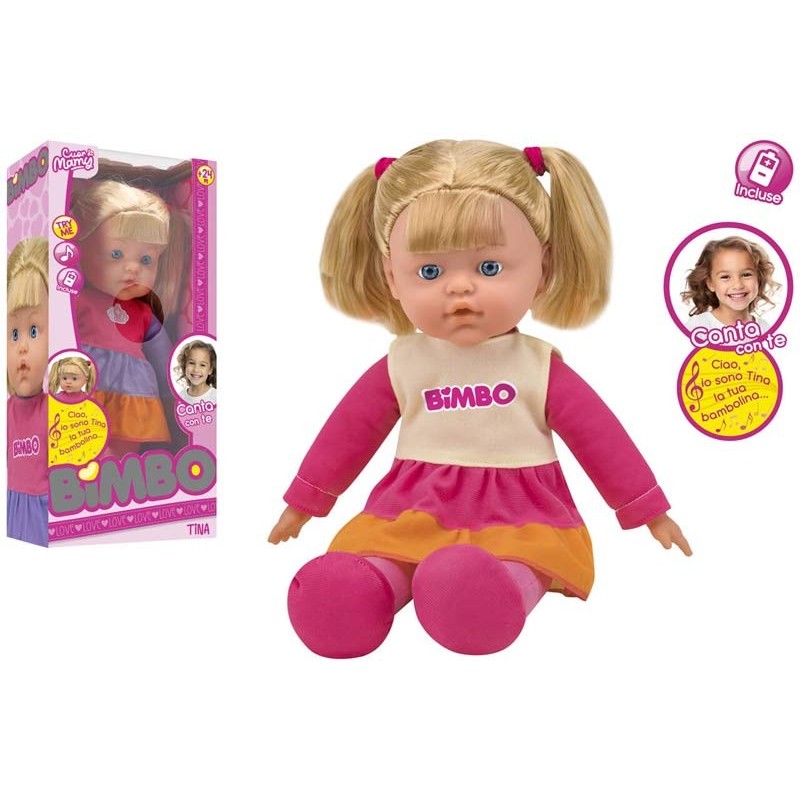 GLOBO BAMBOLA CORPO MORBIDO CANTA CON TE 44 CM