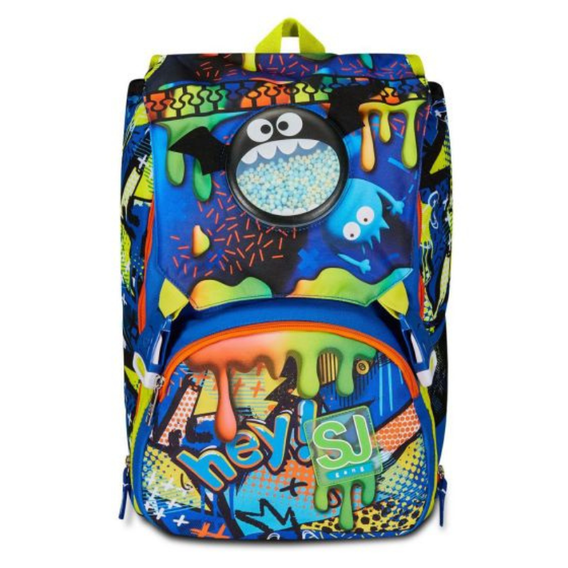 SJ Gang Zaino Scuola Estensibile, Blu, Sphere Full Boy