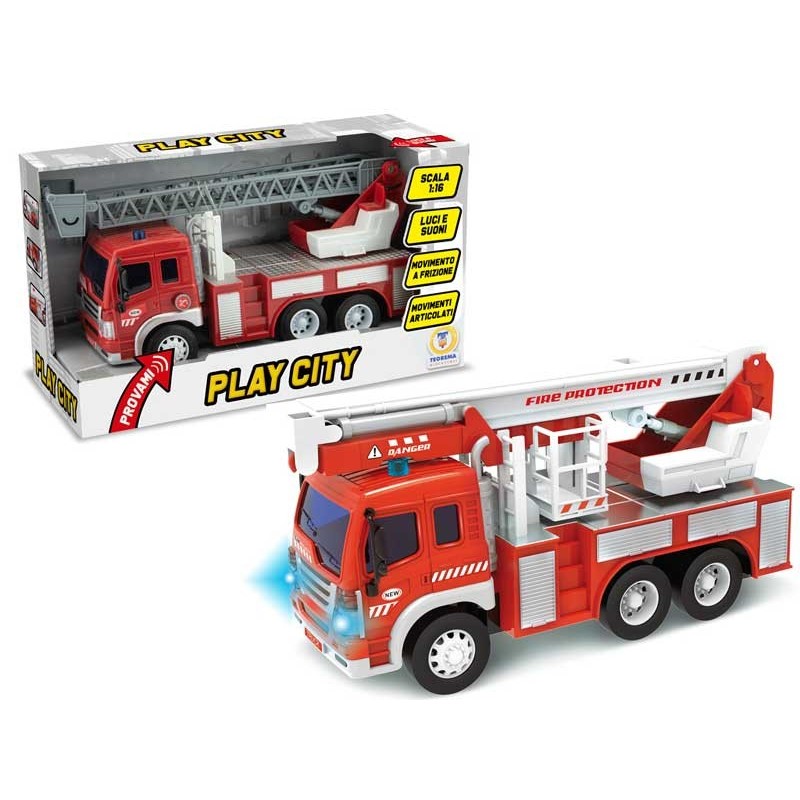 TEOREMA CAMION ANTINCENDIO LUCI E SUONI 2 MODELLI SCALA 1:16