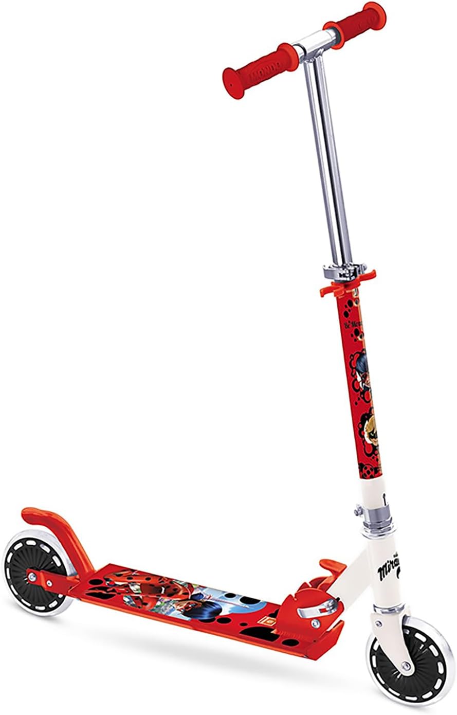 Mondo Toys - MIRACULOUS ALU SCOOTER Monopattino 2 ruote pieghevole