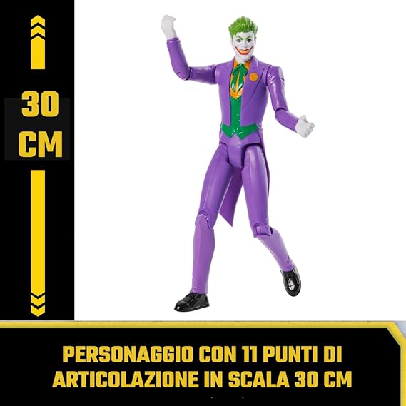 Personaggio Joker in Scala 30 cm con Decorazioni Originali