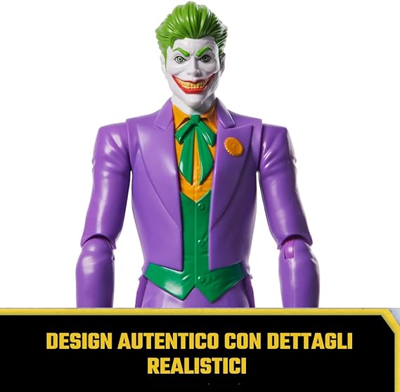 Personaggio Joker in Scala 30 cm con Decorazioni Originali