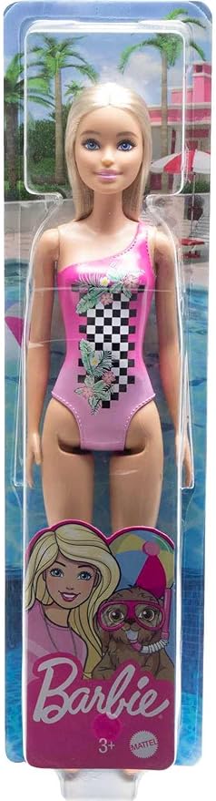 Barbie - Beach Doll - Pink Bathing Suit