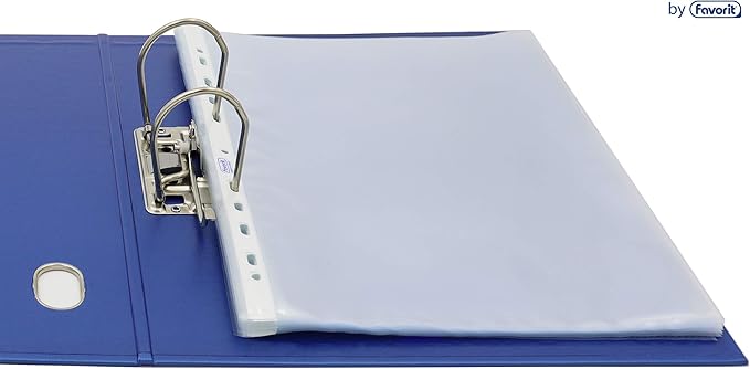 Favorit Buste Perforate, Lucide, Alto Spessore, 22 x 30 cm, 50 Pezzi, Trasparenti