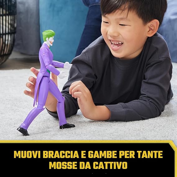 Personaggio Joker in Scala 30 cm con Decorazioni Originali