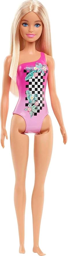 Barbie - Beach Doll - Pink Bathing Suit