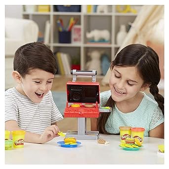 Play-Doh Hasbro Kitchen Creations Barbecue, per Bambini dai 3 Anni in su, con 6 Colori di Composto modellabile atossico e 7 Accessori