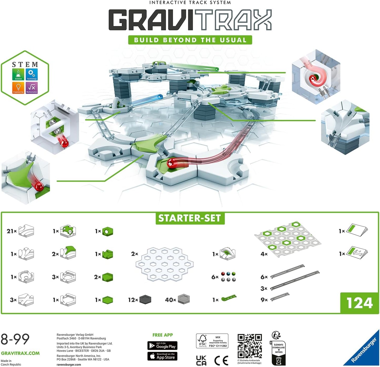Ravensburger - Gravitrax Starter Set Pista Di Biglie