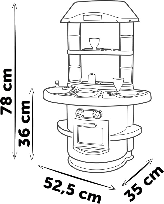 Smoby - Cucina Nova, +3 anni, con 13 accessori,