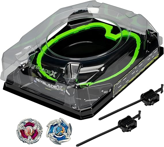 Hasbro Beyblade X, Gioco da Tavola per Bambini e Bambine, Set da Combattimento Xtreme con 2 Trottole Giocattolo e Arena Beymaster, Giochi per Famiglie