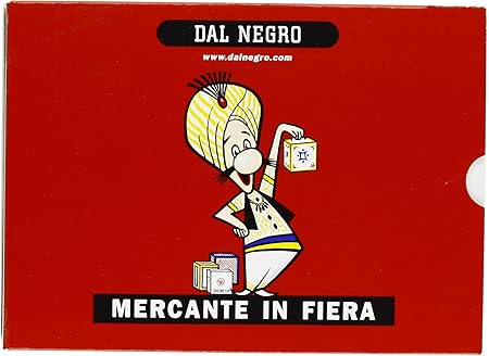 DAL NEGRO - Mercante in Fiera Astuccio Rosso, Carte da Gioco