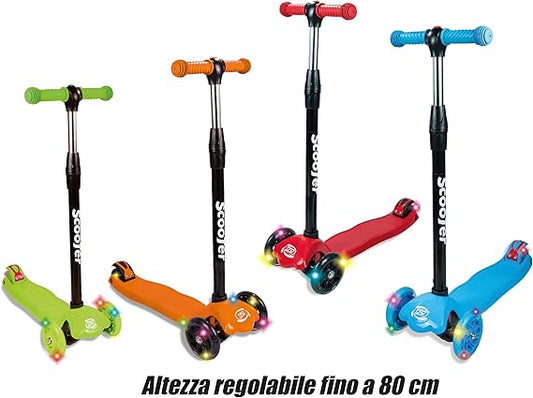 Monopattino 3 Ruote, con Ruote Luminose MX 50 kg CONTATTACI PER CONOSCERE I COLORI DISPONIBILI!!