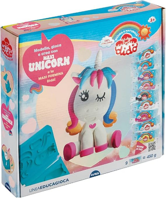 Didò Dido' Modella Gioca E Crea Maxi Unicorn, Colori Assortiti