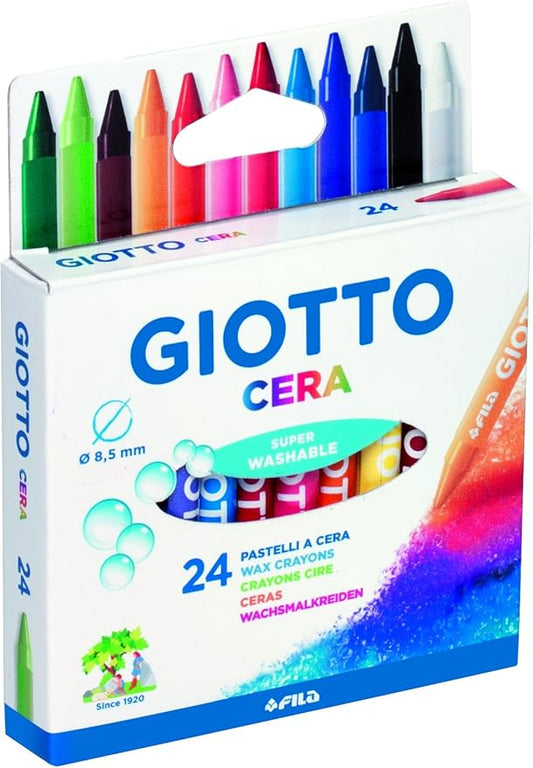 Giotto - Pastelli a Cera in Astuccio da 24 Colori