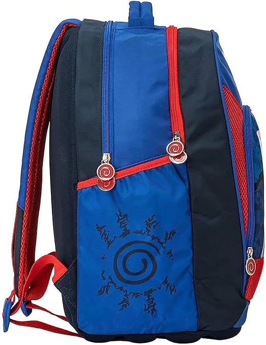 Naruto Con Interno Organizzato (Blue) Zaino Scuola Unisex Bambini E Ragazzi
