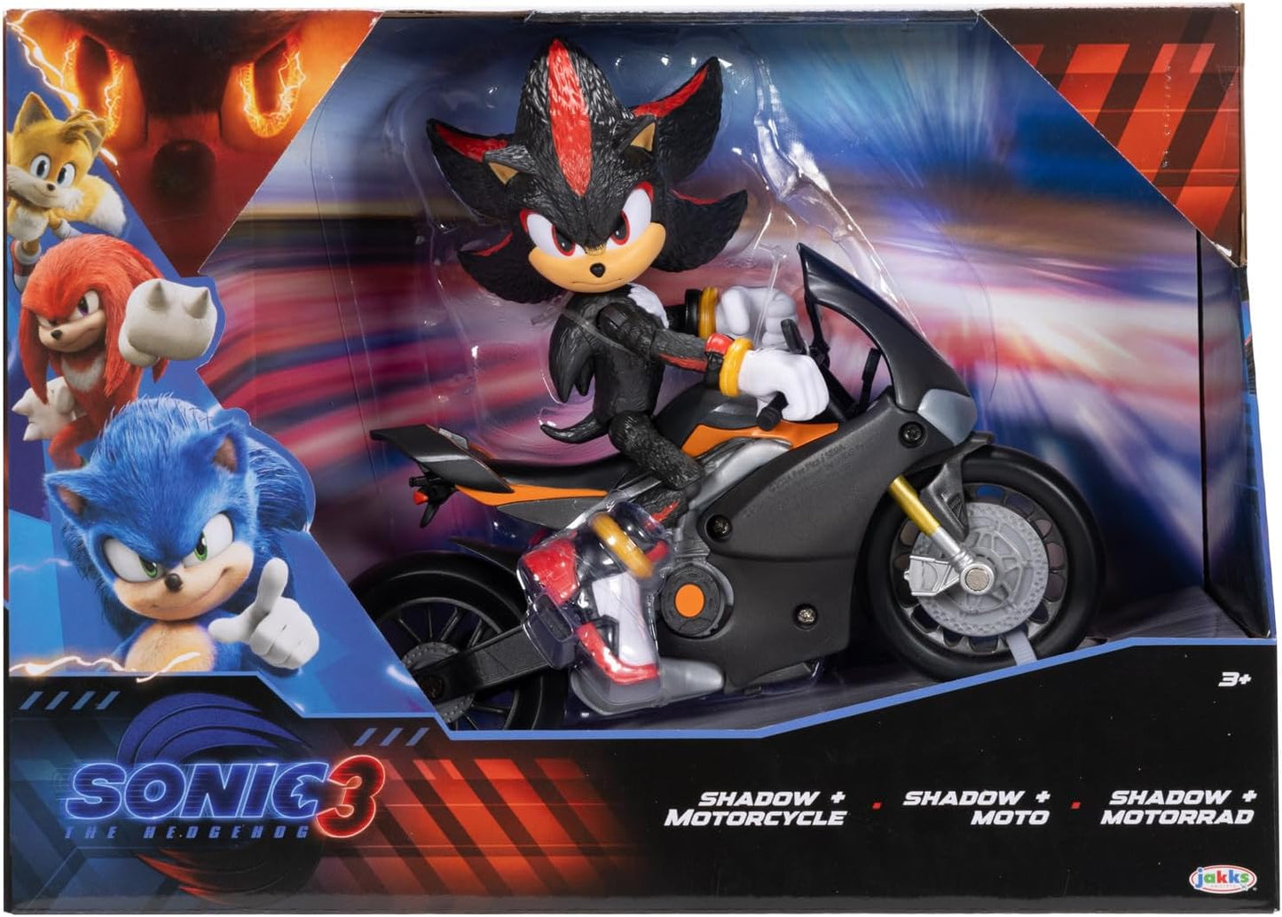 Sonic 3 Movie - Personaggio di Shadow con Motocicletta